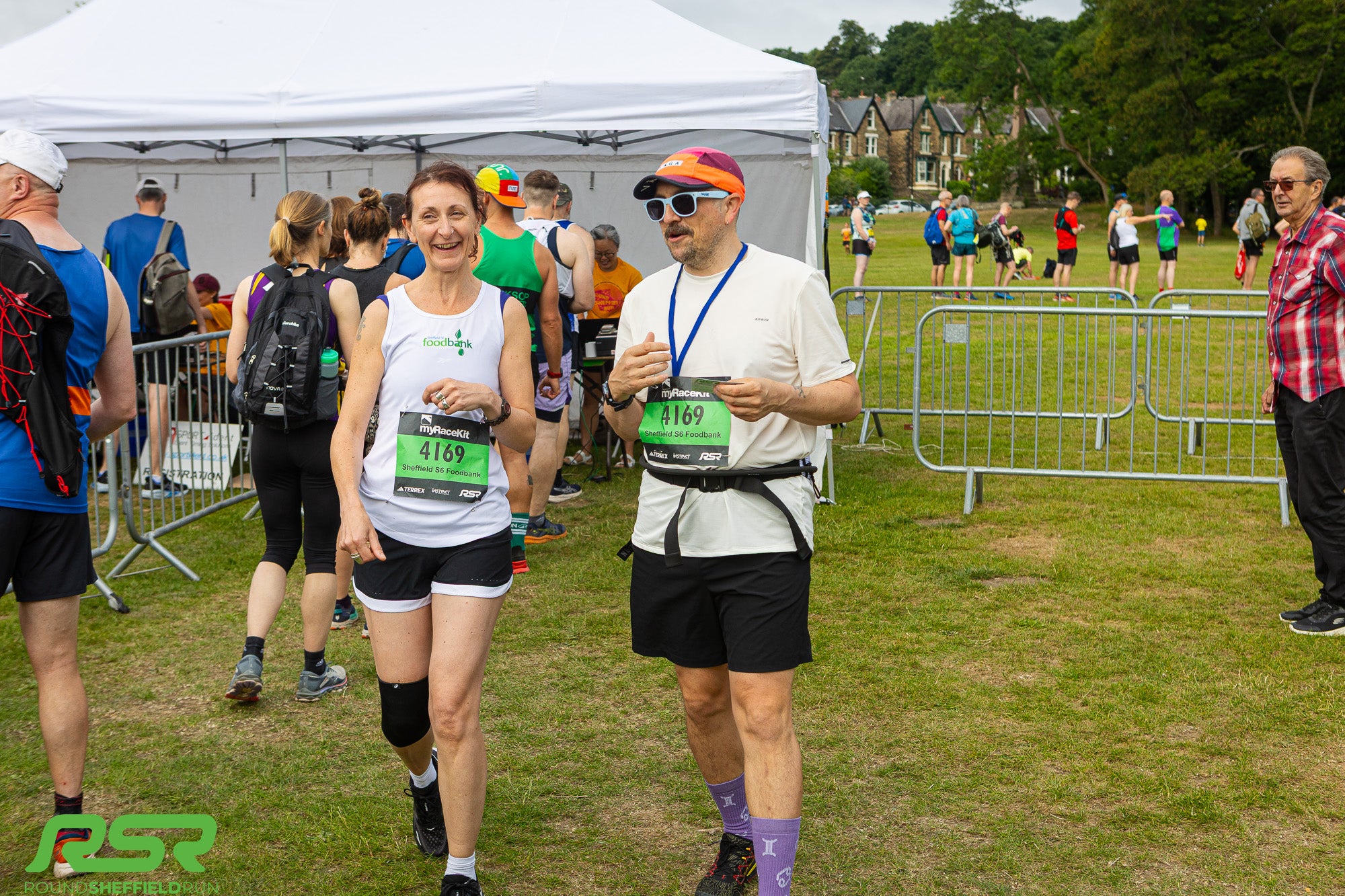 Mark and Lindsay finished the race!