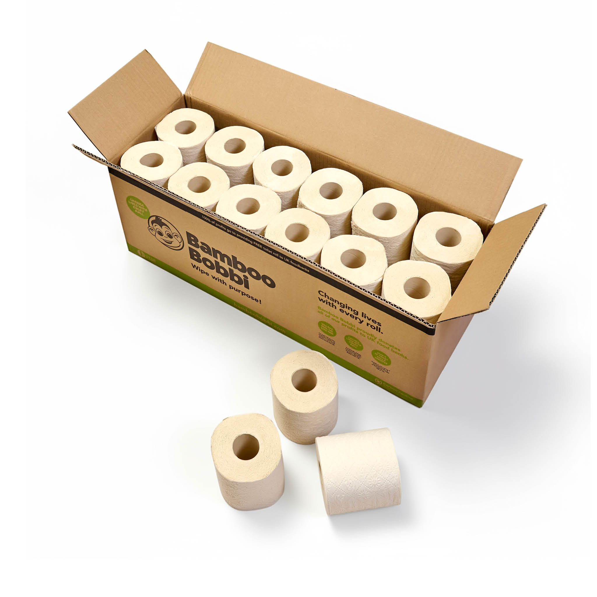 24 Rolls Bamboo Bobbi Toilet Roll