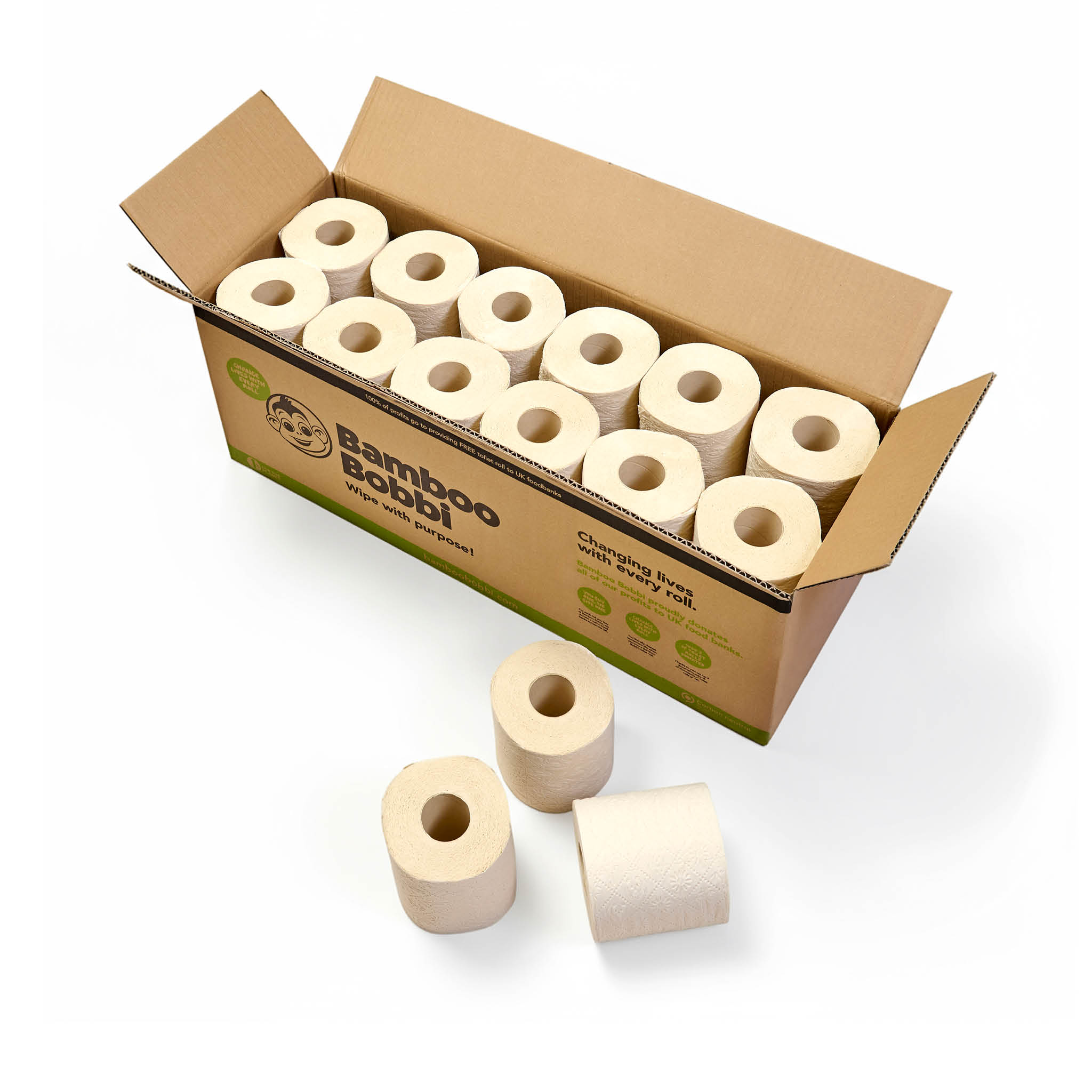 24 Rolls Bamboo Bobbi Toilet Roll