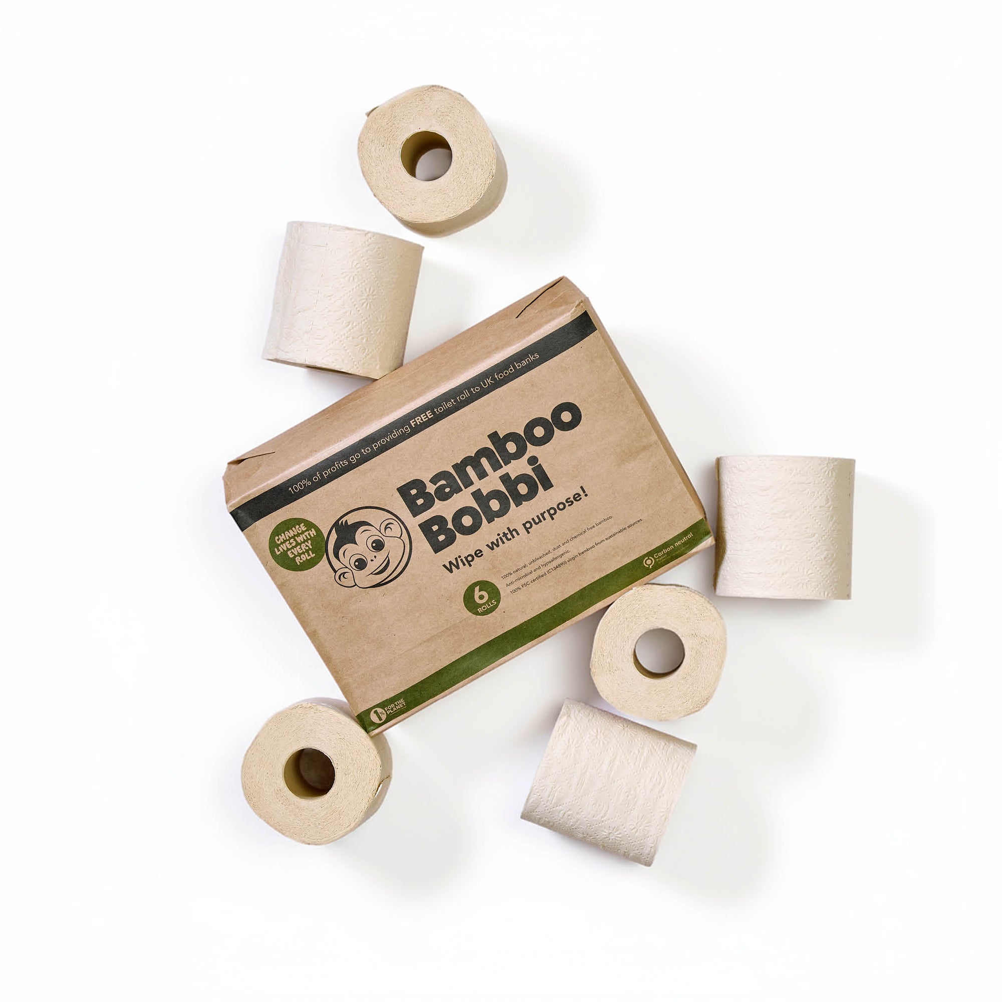 Bamboo Bobbi Toilet Roll - 6 pack