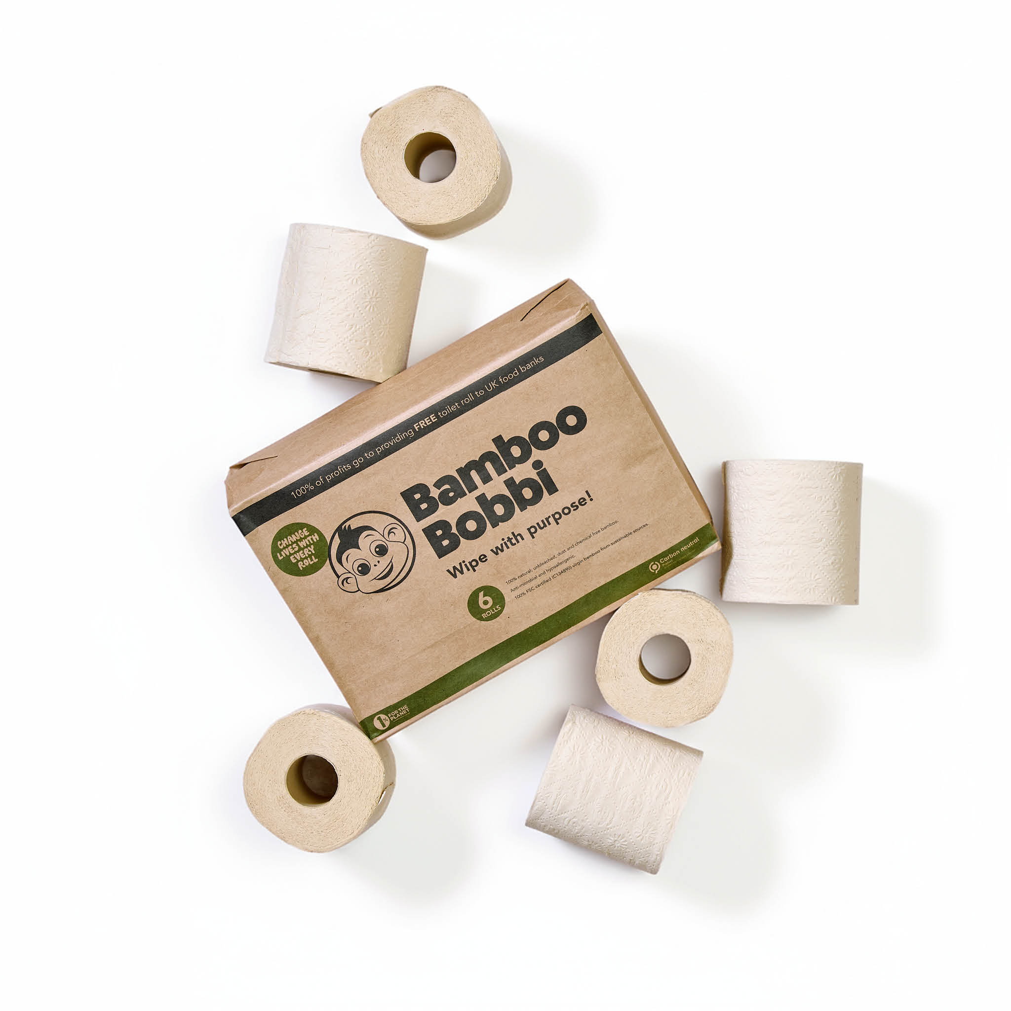 Bamboo Bobbi Toilet Roll - 6 pack