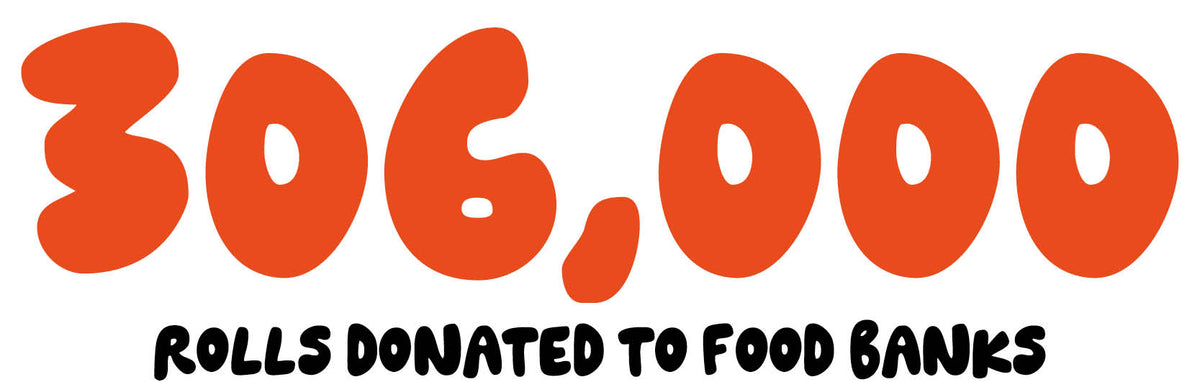 306,000 rolls donated to food banks